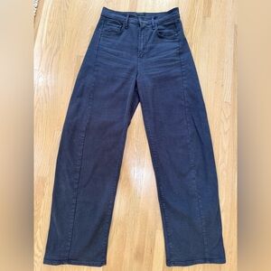 MOTHER denim half pipe flood in cats and dogs size 25 Like new